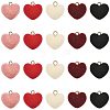 20Pcs 5 Colors Flocky Acrylic Pendants FIND-FS0004-95-1