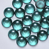 Transparent Spray Painted Glass Cabochons GLAA-S190-013C-G04-1