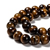 Natural Tiger Eye Round Bead Strands G-P072-33-10mm-3