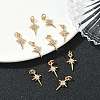SHEGRACE Brass Micro Pave Cubic Zirconia Pendants XGRQ3D101-480G-4