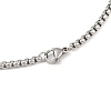 Tarnish Resistant Trendy Men's 201 Stainless Steel Box Chain Necklaces NJEW-L043A-46P-2