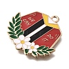 Alloy Enamel Pendants ENAM-D302-02KCG-03B-2