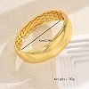 Brass Wide Irregular Bangle for Daily Street Style Layering QP3499-1-2