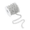 5M Aluminium Twisted Curb Chains CHA-YW0001-08S-1