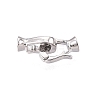 925 Sterling Silver Fold Over Clasps STER-T007-107P-2