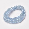 Electroplate Glass Beads Strands EGLA-A034-J4mm-T04-2