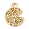 Brass Micro Pave Cubic Zirconia Pendants KK-R219-36A-G-1