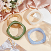 4Pcs 4 Colors Acrylic Bangles BJEW-UN0001-80A-2