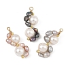 Natural Cultured Freshwater Pearl Beaded Pendants PALLOY-JF05932-1