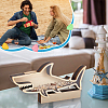 Shark Shape Wood Display Box DIY-WH0430-991-6