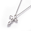 304 Stainless Steel Pendant Necklaces NJEW-F264-04P-2