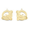 Ion Plating(IP) 201 Stainless Steel Pendants STAS-N098-268LG-1