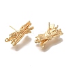 Brass Stud Earring Findings KK-U038-01G-2