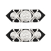 2Pcs Star Pattern Detachable Iron Epaulettes FIND-FH0005-40B-1