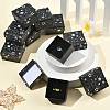 12Pcs Star Print Paperboard Jewelry Gift Boxes CON-FS0001-25-5