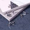 8Pcs 4 Styles 304 Stainless Steel Cuff Buttons STAS-SZ0001-63-4