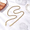 304 Stainless Steel Curb Chain Purse Chains AJEW-BA00160-01-1