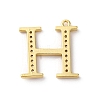 Rack Plating Brass Micro Pave Cubic Zirconia Pendant KK-H449-76G-02-3