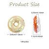 10Pcs UV Plating Opaque Acrylic Beads MACR-YW0004-39-3