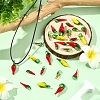 50Pcs 5 Styles Handmade Lampwork Pendants LAMP-YW0004-32-5