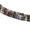 Natural Purple Fluorite Beads Strands G-RM2025-D51-3x3mm-4