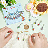 18Pcs 6 Colors Hamsa Hand Alloy Locking Stitch Marker HJEW-AB00618-3