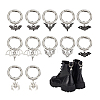 12Pcs 6 Styles Bat Alloy Shoes Charms HJEW-PH01975-7