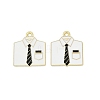 Father's Day Alloy Enamel Pendants ENAM-V001-03D-G-1
