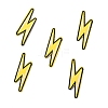 Lightning Bolt Polyester Computerized Embroidery Iron on Patches PATC-WH0001-78A-2