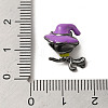 Halloween Brass Enamel European Beads X1-KK-A203-04A-B-3
