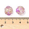 Luminous Handmade Enamel Gold Sand Glass Beads Strands LAMP-U004-08F-5