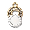 Sun 304 Stainless Steel Pendant Cabochon Setting STAS-P454-12A-1