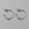 304 Stainless Steel Stud Earring Findings X1-STAS-TAC0017-02A-1