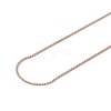 Ion Plating(IP) 304 Stainless Steel Serpentine Chain Necklace for Men Women NJEW-G076-01B-RG-3