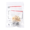 16Pcs 2 Colors 201 Stainless Steel Stud Earring Findings with Hole EJEW-FS0001-20-6