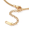 Vacuum Plating 304 Stainless Steel Box Chain Necklaces NJEW-JN03232-3