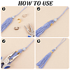 120Pcs 3 Colors Brass Folding Crimp Ends FIND-PH0020-81-4
