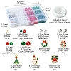 Christmas Theme DIY Acrylic & Plastic & Glass Seed Beads Bracelet Kits DIY-FS0006-55-4