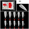 Plastic Seamless Stiletto Shape False Nail Tips MRMJ-T065-08-6A-2