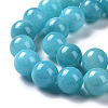 Natural Mashan Jade Round Beads Strands X-G-D263-8mm-XS28-7