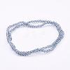 Electroplate Glass Beads Strands X-EGLA-D020-4x3mm-59-2