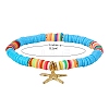 10Pcs 10 Styles Polymer Clay Heishi Beads Stretch Bracelets Sets BJEW-JB05922-4