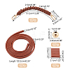 PU Imitation Leather Braided Bag Handles and Purse Drawstring FIND-WR0009-12-2