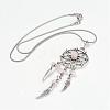 Alloy Pendant Necklaces NJEW-JN01909-2