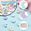 30Pcs 6 Colors UV Plating Opaque Acrylic Beads OACR-YW0004-66-5