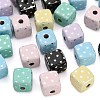 Printed Opaque Acrylic Beads AC-CBADA7D-12-1