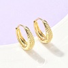 Textured Brass Hoop Earrings EJEW-Z102-20G-1