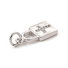 Brass Micro Pave Cubic Zirconia Pendants ZIRC-F132-45P-3