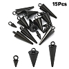 15Pcs 3 Styles 201 Stainless Steel Pendants STAS-YW0002-70-1