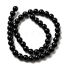Natural Black Obsidian Beads Strands LS-G-L632-A01-8mm-3